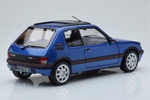 Peugeot 205 GTi 1.9 With Window Roof Miami Blue Norev 1:18 184844 Diecast — photo 3 of 8