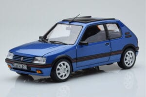 Peugeot 205 GTi 1.9 With Window Roof Miami Blue Norev 1:18 184844 Diecast