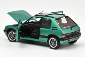 Peugeot 205 GTi Griffe With Window Roof Green Norev 1:18 184847 Diecast — photo 2 of 3