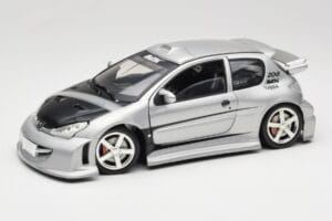 Peugeot 206 MTK Silver Solido 1:18 1817 Diecast
