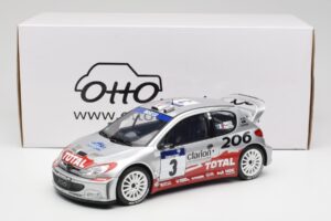 Peugeot 206 WRC #3 G. Panizzi / H. Panizzi Rally Tour de Corse 2002 Otto 1:18 OT1085 Resin — photo 6 of 6