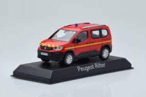 Peugeot Rifter Pompiers Red Norev 1:43 479069 Diecast — photo 2 of 4