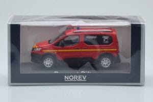 Peugeot Rifter Pompiers Red Norev 1:43 479069 Diecast — photo 4 of 4