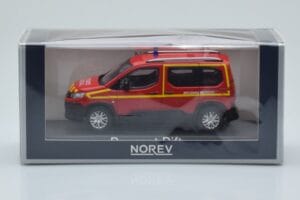 Peugeot Rifter Pompiers Secours Medical Red Norev 1:43 479070 Diecast — photo 4 of 4