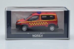 Peugeot Rifter Sapeurs Pompiers Red Norev 1:43 479071 Diecast — photo 4 of 4