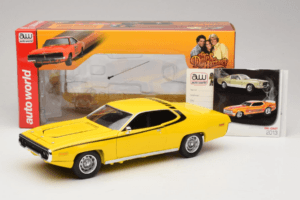 Plymouth Satellite Daisy Dukes of Hazzard Auto World 1:18 AWSS105/06 Diecast — photo 8 of 8