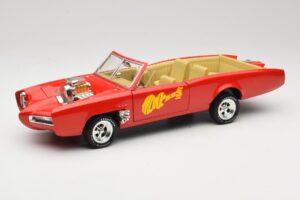 Pontiac GTO Monkeemobile Red ERTL 1:18 33150 Diecast