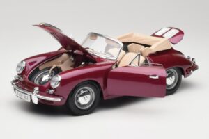 Porsche 356B Cabriolet Aubergine Bburago 1:18 3021-M4 Diecast — photo 2 of 8
