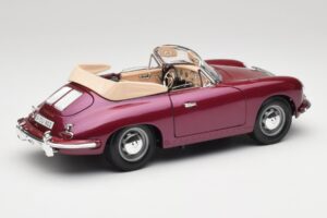 Porsche 356B Cabriolet Aubergine Bburago 1:18 3021-M4 Diecast — photo 3 of 8