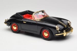 Porsche 356B Cabriolet Black Bburago 1:18 3031D Diecast — photo 6 of 8