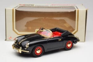 Porsche 356B Cabriolet Black Bburago 1:18 3031D Diecast — photo 8 of 8