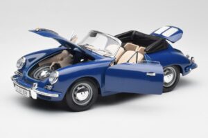 Porsche 356B Cabriolet Blue Bburago 1:18 3051 Diecast — photo 2 of 8