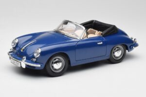 Porsche 356B Cabriolet Blue Bburago 1:18 3051 Diecast