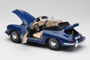 Porsche 356B Cabriolet Blue Bburago 1:18 3051 Diecast — photo 5 of 8