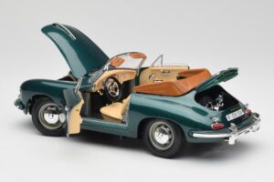 Porsche 356B Cabriolet Green Bburago 1:18 3051-M1 Diecast — photo 5 of 8