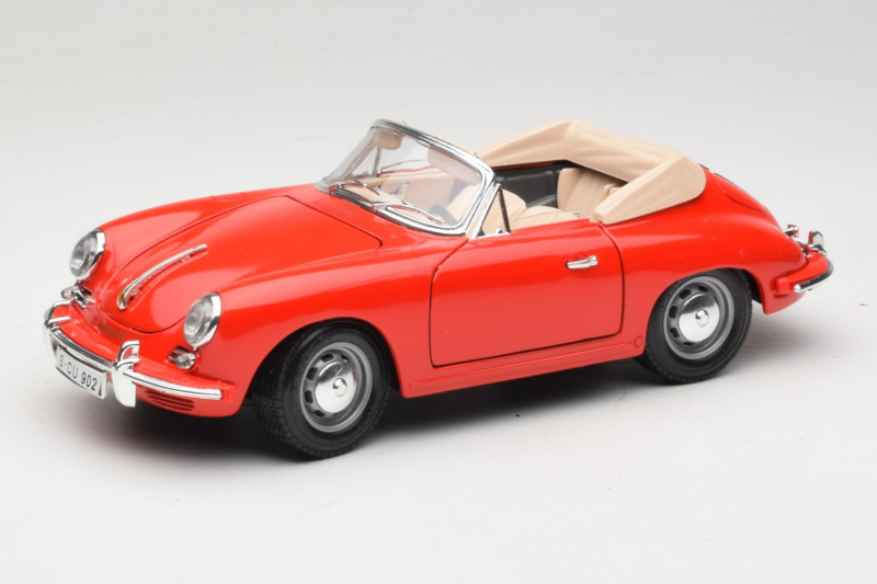 Porsche 356B Cabriolet Red Tchibo 1:18 45703 Diecast