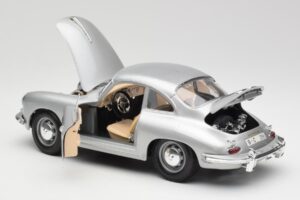 Porsche 356B Silver Bburago 1:18 3021-M1 Diecast — photo 5 of 8
