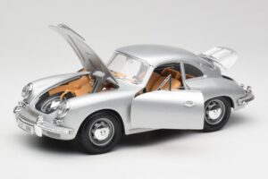 Porsche 356B Silver & Brown Interior Bburago 1:18 3021-M2 Diecast — photo 2 of 8