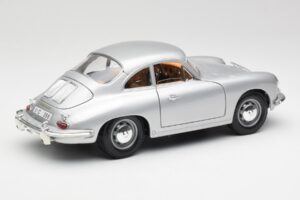 Porsche 356B Silver & Brown Interior Bburago 1:18 3021-M2 Diecast — photo 3 of 8