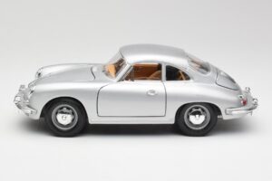 Porsche 356B Silver & Brown Interior Bburago 1:18 3021-M2 Diecast — photo 4 of 8