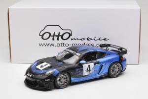Porsche 718 Cayman GT4 RS Clubsport Black Blue Otto 1:18 OT469 Resin — photo 6 of 6