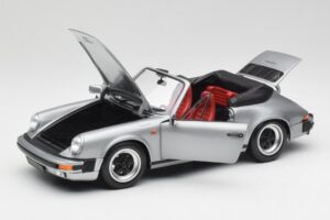 Porsche 911 930 Carrera 3.2 Cabriolet Grey Metallic Minichamps 1:18 100063034 Diecast — photo 2 of 8
