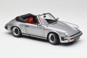 Porsche 911 930 Carrera 3.2 Cabriolet Grey Metallic Minichamps 1:18 100063034 Diecast — photo 6 of 8