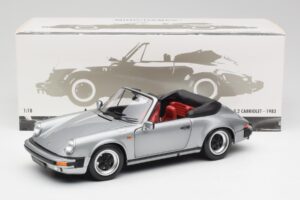 Porsche 911 930 Carrera 3.2 Cabriolet Grey Metallic Minichamps 1:18 100063034 Diecast — photo 8 of 8