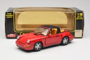 Porsche 911 964 Carrera 2 Targa Red Anson 1:18 30305-W Diecast — photo 8 of 8