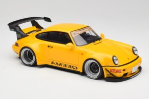 Porsche 911 964 RWB Keema Yellow GT Spirit 1:18 GT492 Resin — photo 4 of 6