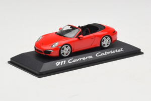Porsche 911 991 Carrera Cabriolet Red Minichamps 1:43 WAP0200120C Diecast — photo 2 of 4