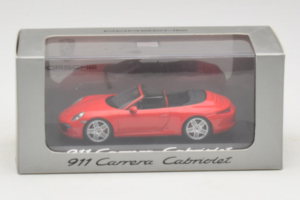 Porsche 911 991 Carrera Cabriolet Red Minichamps 1:43 WAP0200120C Diecast — photo 4 of 4