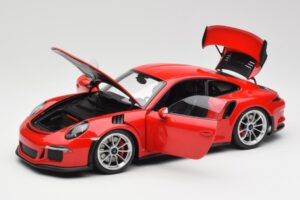 Porsche 911 991 GT3 RS Guards Red Silver Wheels AUTOart 1:18 78165 Diecast — photo 2 of 8