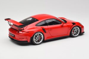 Porsche 911 991 GT3 RS Guards Red Silver Wheels AUTOart 1:18 78165 Diecast — photo 3 of 8
