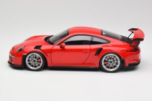 Porsche 911 991 GT3 RS Guards Red Silver Wheels AUTOart 1:18 78165 Diecast — photo 4 of 8