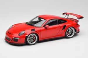 Porsche 911 991 GT3 RS Guards Red Silver Wheels AUTOart 1:18 78165 Diecast