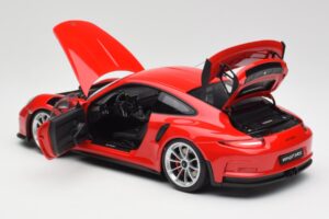 Porsche 911 991 GT3 RS Guards Red Silver Wheels AUTOart 1:18 78165 Diecast — photo 5 of 8