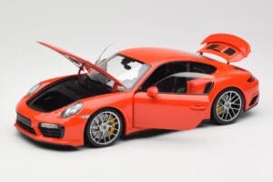 Porsche 911 991 Turbo S Lava Orange Minichamps 1:18 110067120 Diecast — photo 2 of 8
