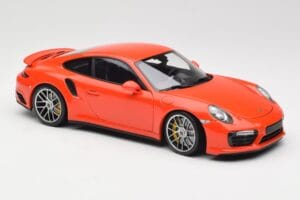 Porsche 911 991 Turbo S Lava Orange Minichamps 1:18 110067120 Diecast — photo 6 of 8