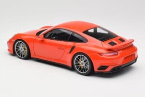 Porsche 911 991 Turbo S Lava Orange Minichamps 1:18 110067120 Diecast — photo 7 of 8