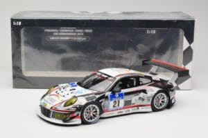 Porsche 911 991.1 GT3 R #21 WTM Racing J. Stursberg / V. Krumbach 24h Nurburgring 2016 Minichamps 1:18 155166021 Diecast — photo 6 of 6