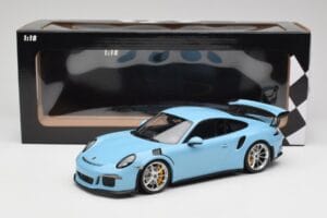 Porsche 911 991.1 GT3 RS Blue Matt Wheels Minichamps 1:18 153066235 Diecast — photo 6 of 6