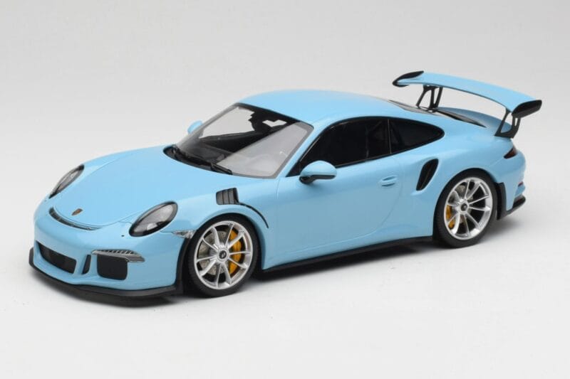 Porsche 911 991.1 GT3 RS Blue Matt Wheels Minichamps 1:18 153066235 Diecast