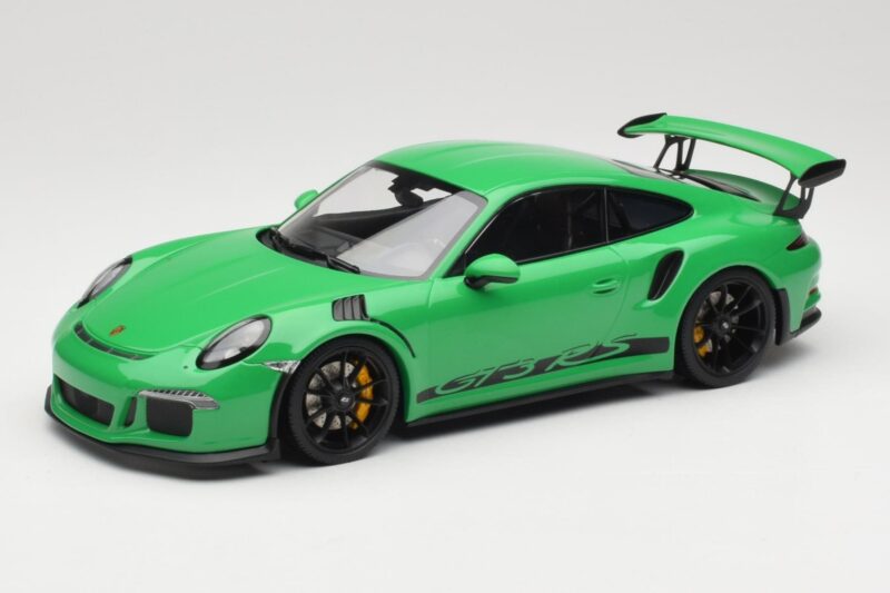 Porsche 911 991.1 GT3 RS Green Black Wheels Minichamps 1:18 153066228 Diecast