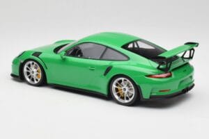 Porsche 911 991.1 GT3 RS Lizard Green & Silver Wheels Minichamps 1:18 153066229 Diecast — photo 5 of 6