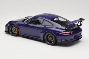 Porsche 911 991.1 GT3 RS Ultraviolet Minichamps 1:18 155066221 Diecast — photo 5 of 6