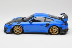 Porsche 911 991.2 GT2 RS Blue With Golden Wheels Minichamps 1:18 155068302 Diecast — photo 3 of 6