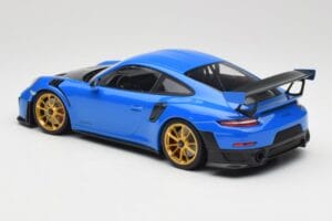 Porsche 911 991.2 GT2 RS Blue With Golden Wheels Minichamps 1:18 155068302 Diecast — photo 5 of 6