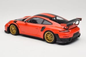 Porsche 911 991.2 GT2 RS Orange Weissach Package Golden Wheels Minichamps 1:18 155068305 Diecast — photo 5 of 6