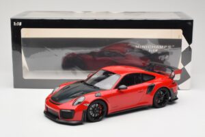 Porsche 911 GT2 RS 991.2 Red Black Wheels Minichamps 1:18 155068307 Diecast — photo 6 of 6